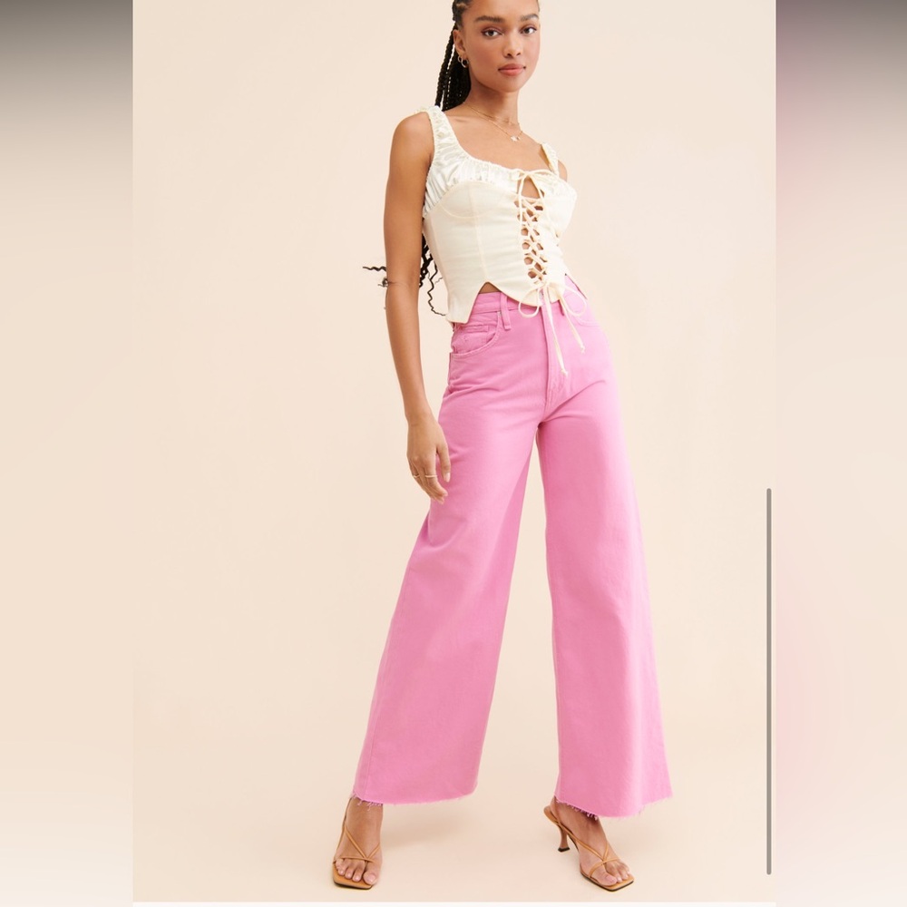 James High Rise Wide Leg Jeans